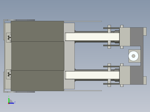 采煤液压支架左视缩略图