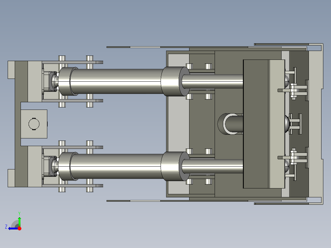 采煤液压支架右视图