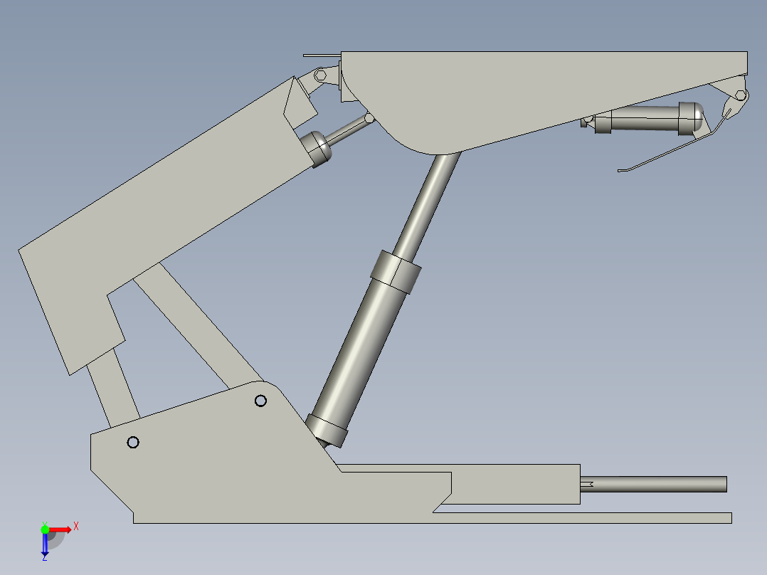 采煤液压支架俯视图