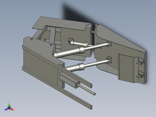 采煤液压支架正等轴测缩略图