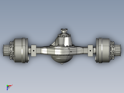 某款重型车驱动桥的设计含三维+CAD图纸+说明书俯视缩略图