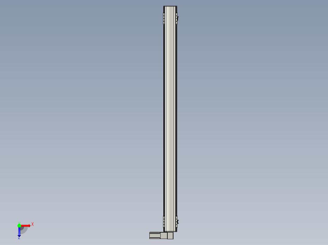 直线模组WG-LHB12-S1800-R(B)设计图纸俯视图