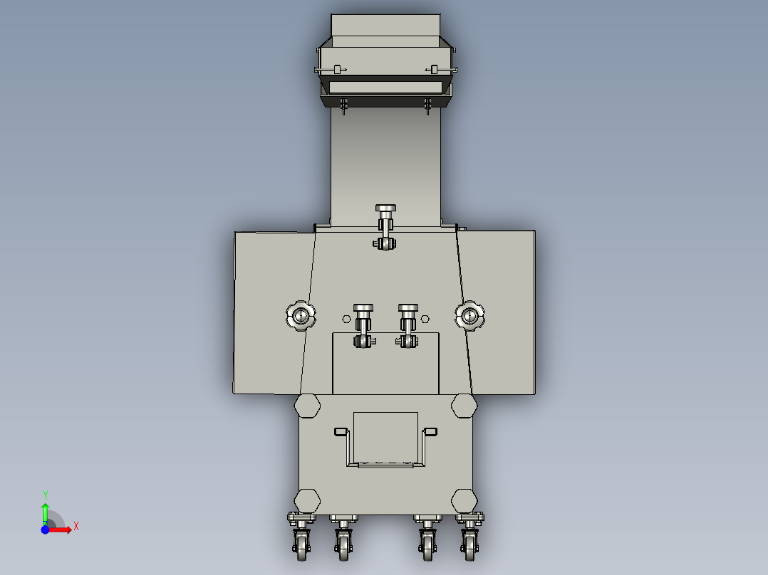 微型塑料粉碎机设计含proe三维==353701==350ku前视图