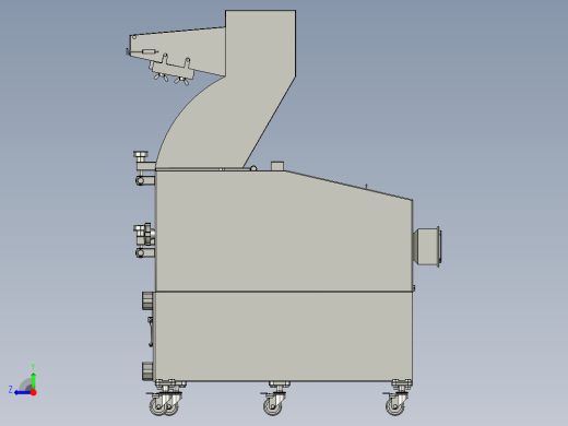 微型塑料粉碎机设计含proe三维==353701==350ku右视缩略图
