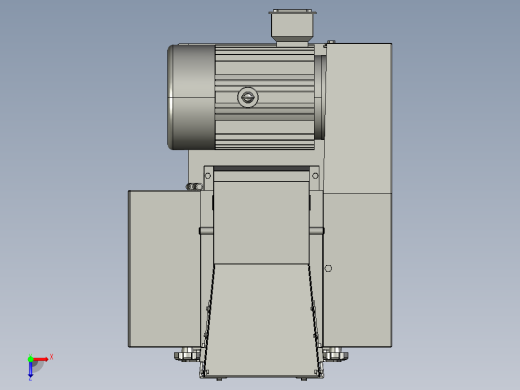 微型塑料粉碎机设计含proe三维==353701==350ku俯视缩略图