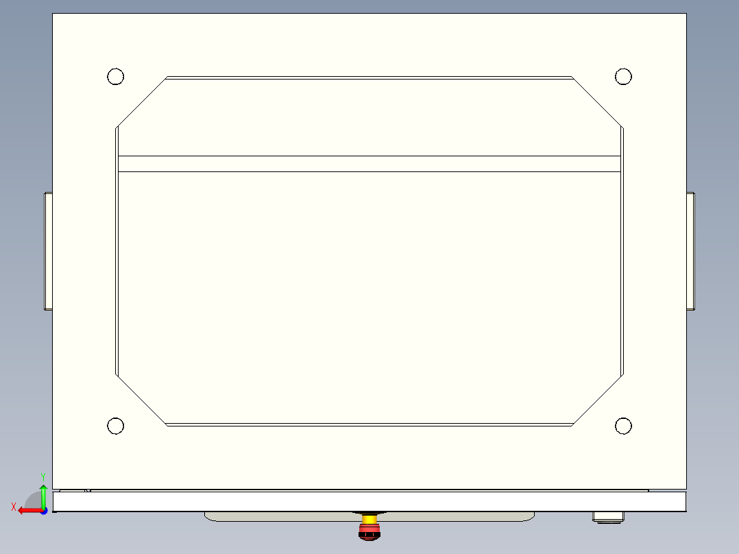 电器柜 电控柜 (21) 机械设计素材后视图