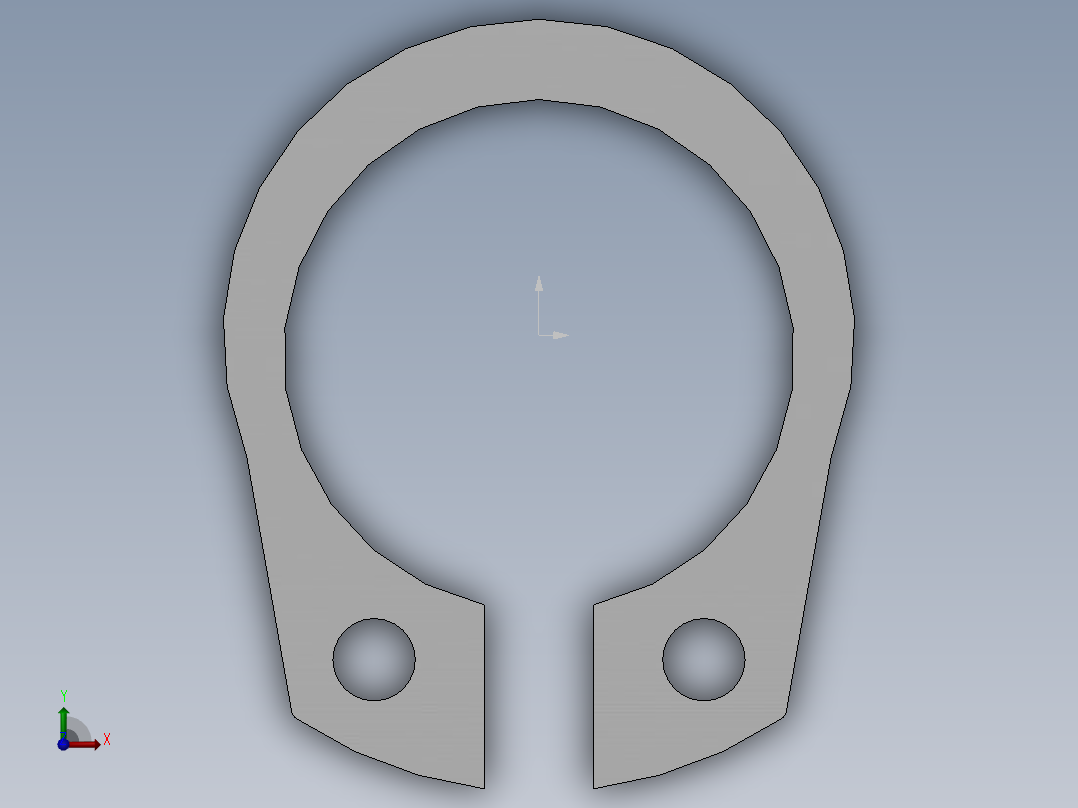 轴挡圈10前视图