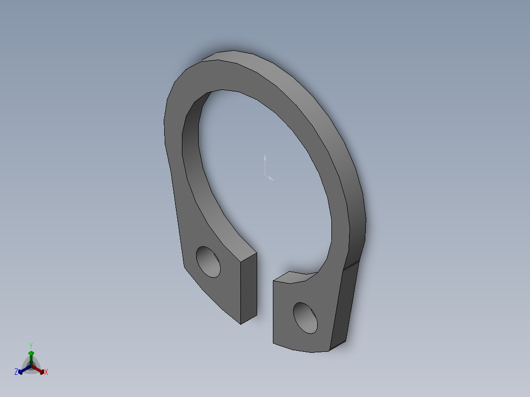 轴挡圈10正等轴测图