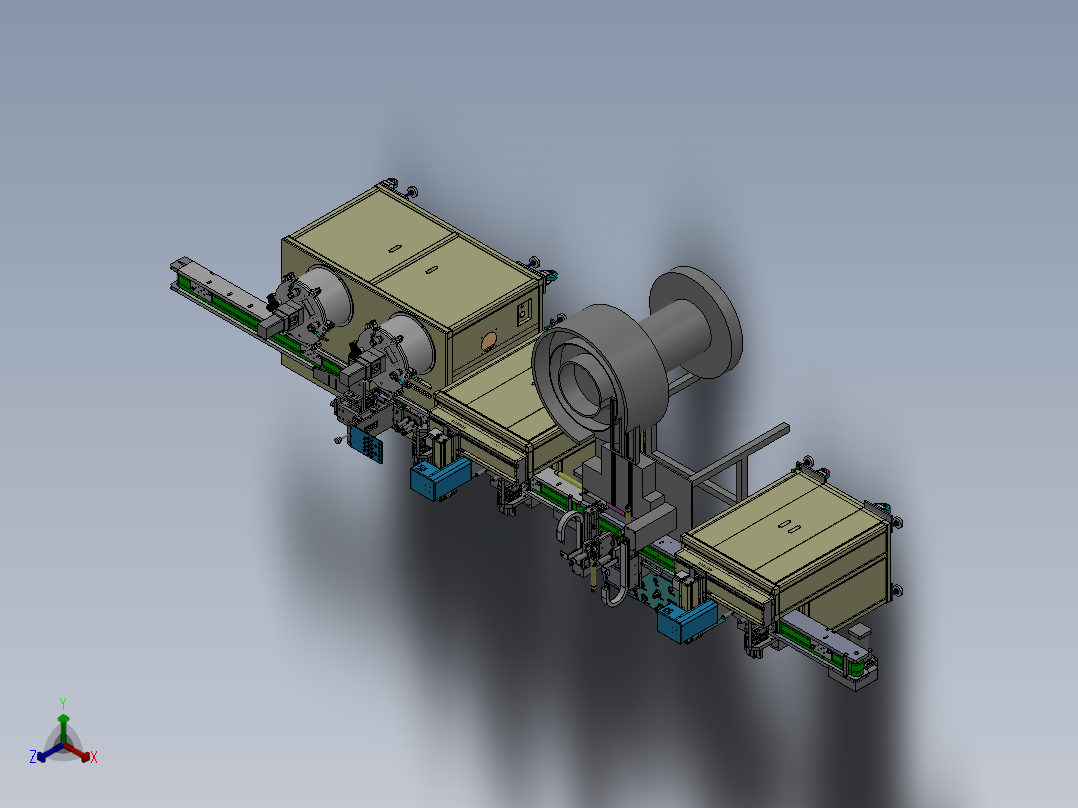 I6全自动点胶组装机正等轴测图