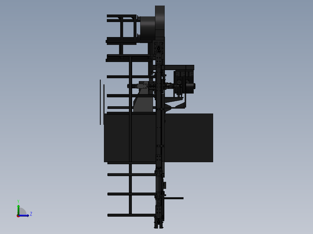 自动生产线 3左视图