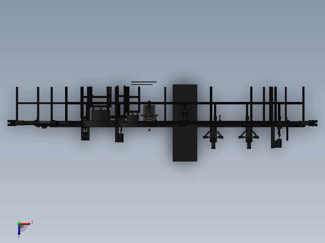 自动生产线 3俯视图