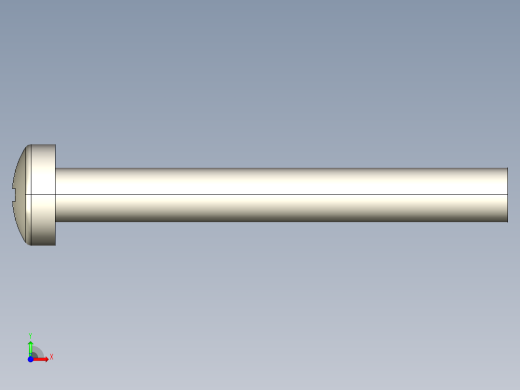 螺丝 M3 十字盘头-M3 x 25 Screw head.STEP前视缩略图