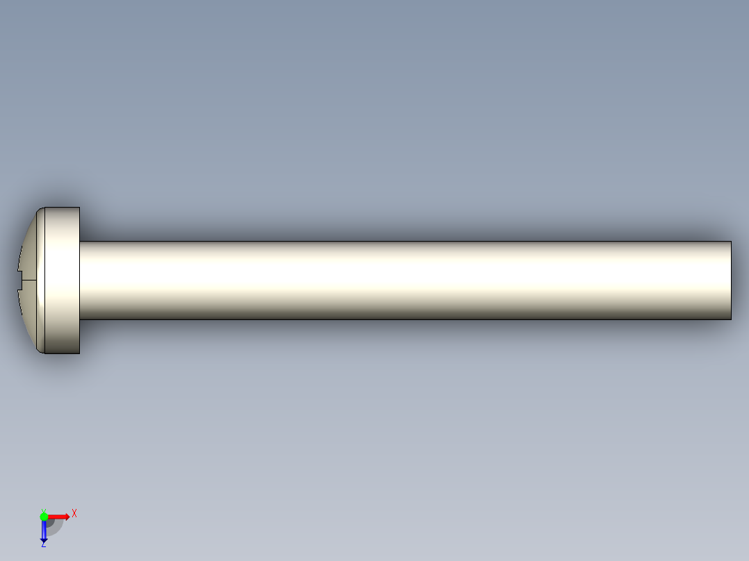 螺丝 M3 十字盘头-M3 x 25 Screw head.STEP俯视图