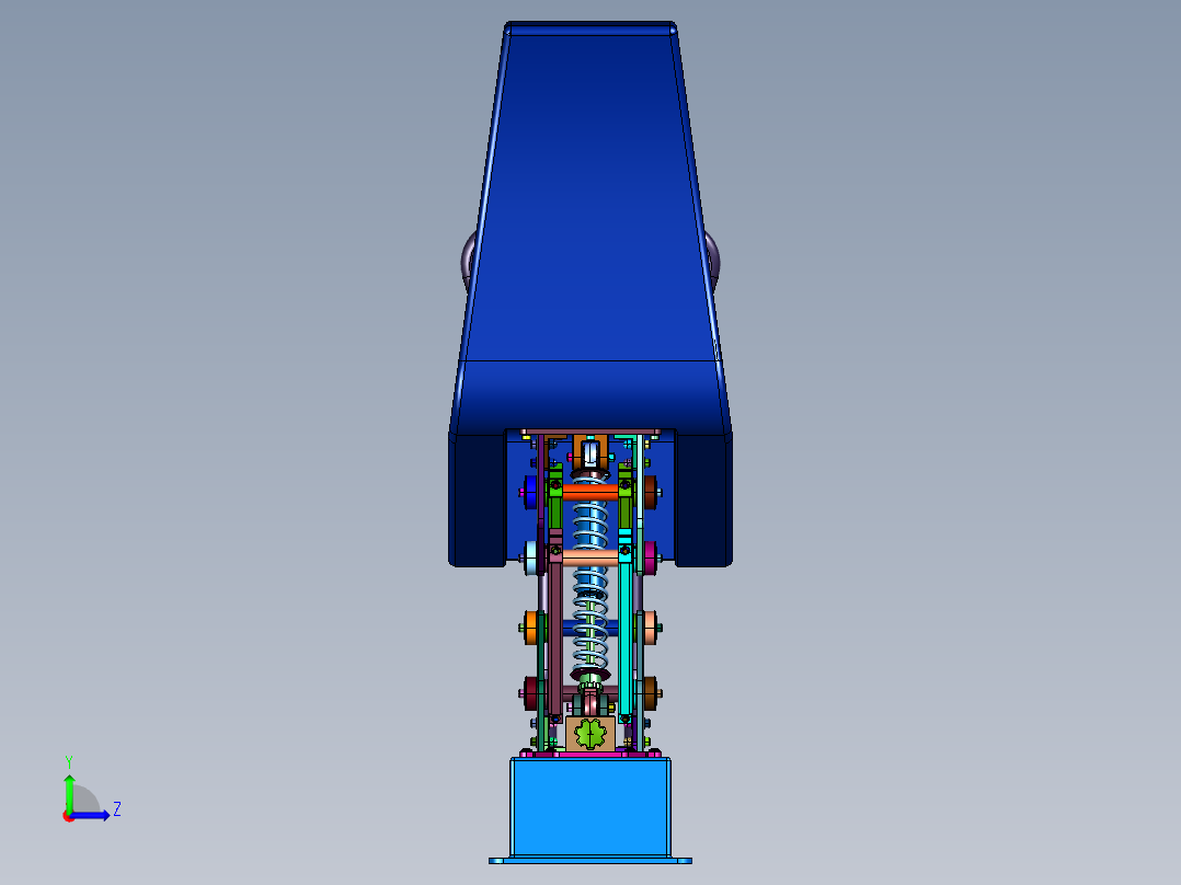 豪华游艇减震座椅左视图