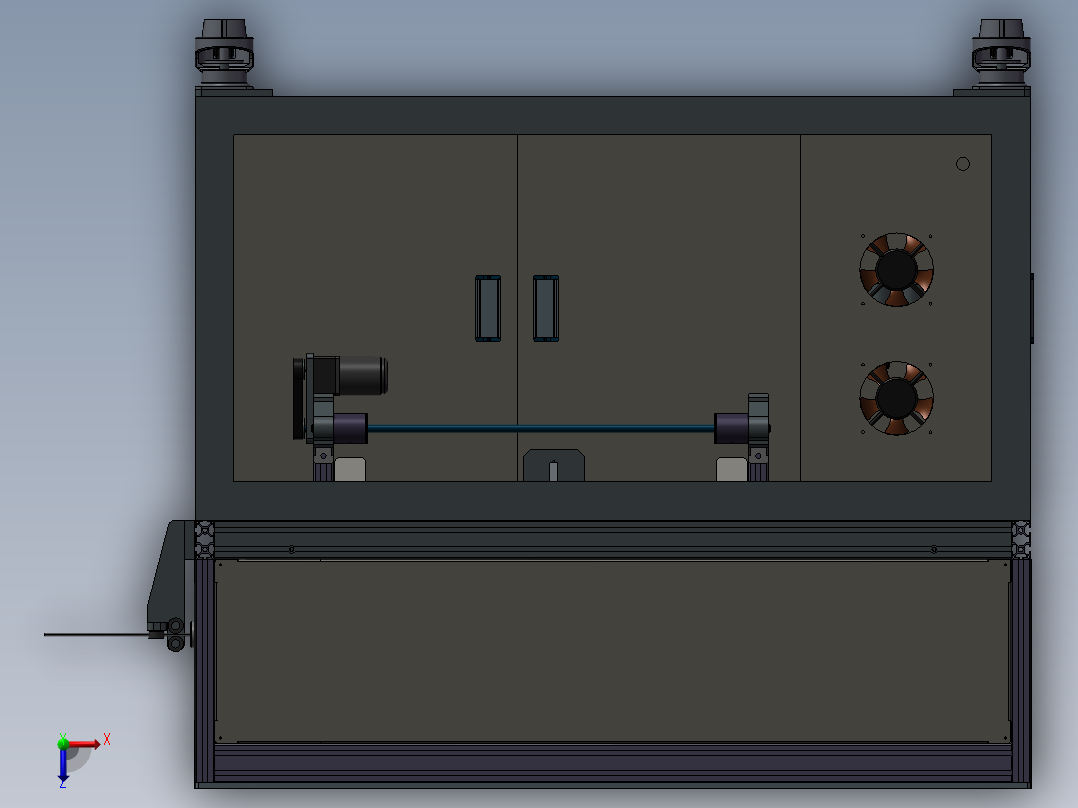 卷线机3D模型俯视图