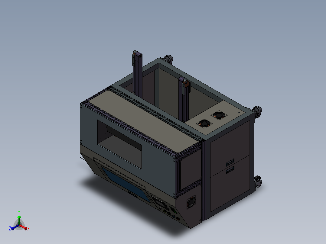 卷线机3D模型正等轴测图