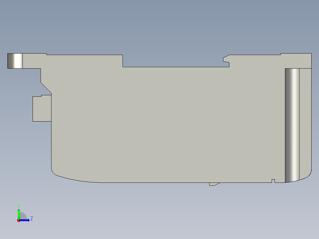 基恩士CV-501_kc图纸模型左视图