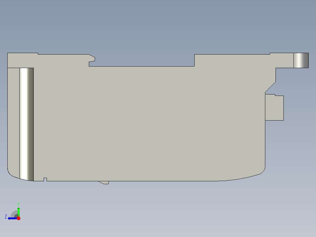 基恩士CV-501_kc图纸模型右视图