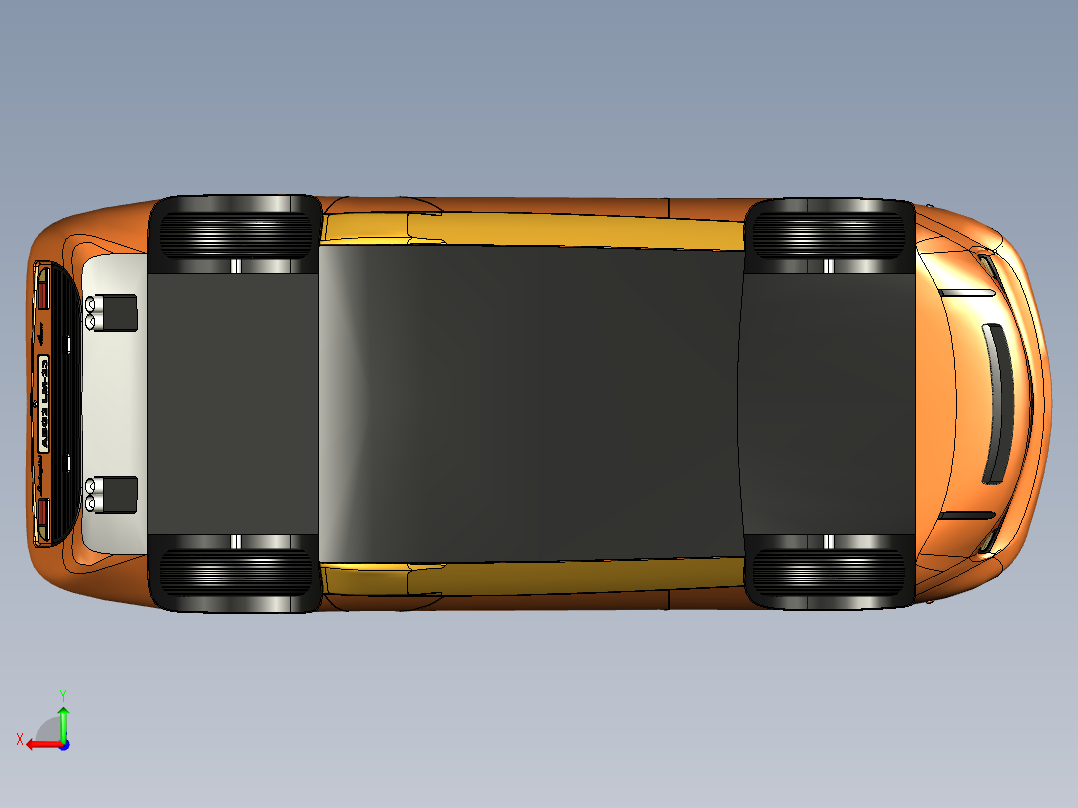 兰博基尼后视图