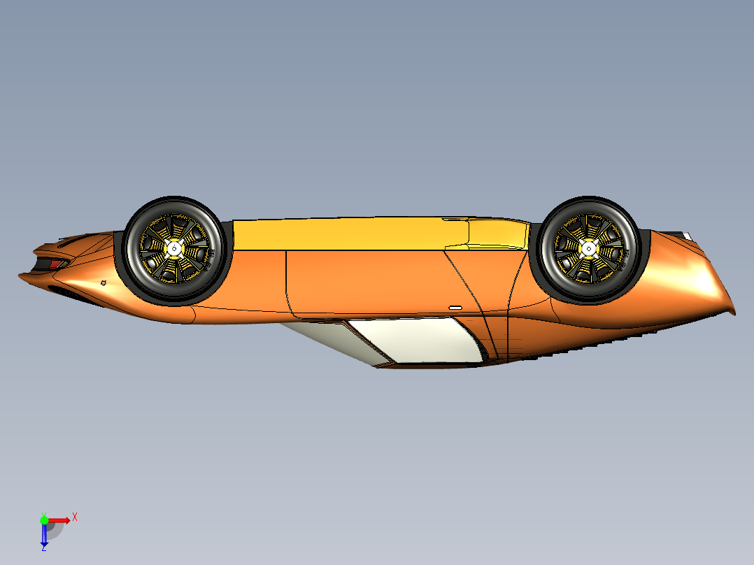 兰博基尼俯视图