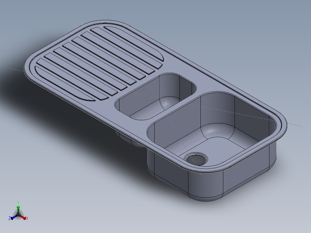 水槽、不锈钢水槽(91)主视图