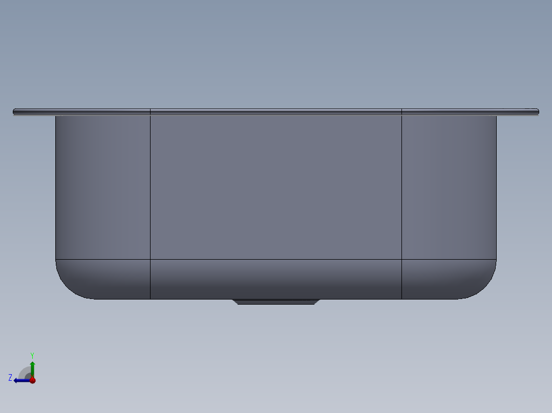 水槽、不锈钢水槽(91)右视图