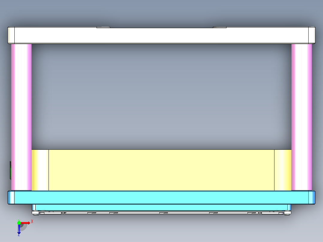 Aam00-A-笔记本CNC工装夹具三维模型CNC5-0430俯视图
