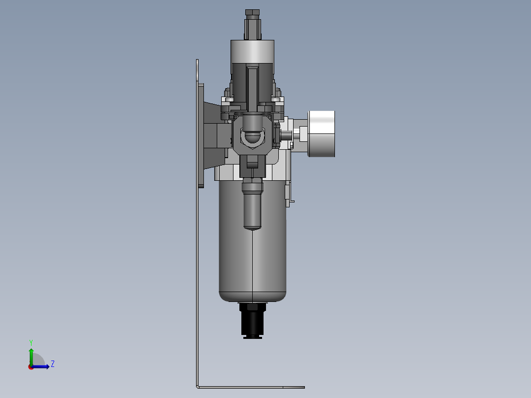 气压调节器sw18左视图