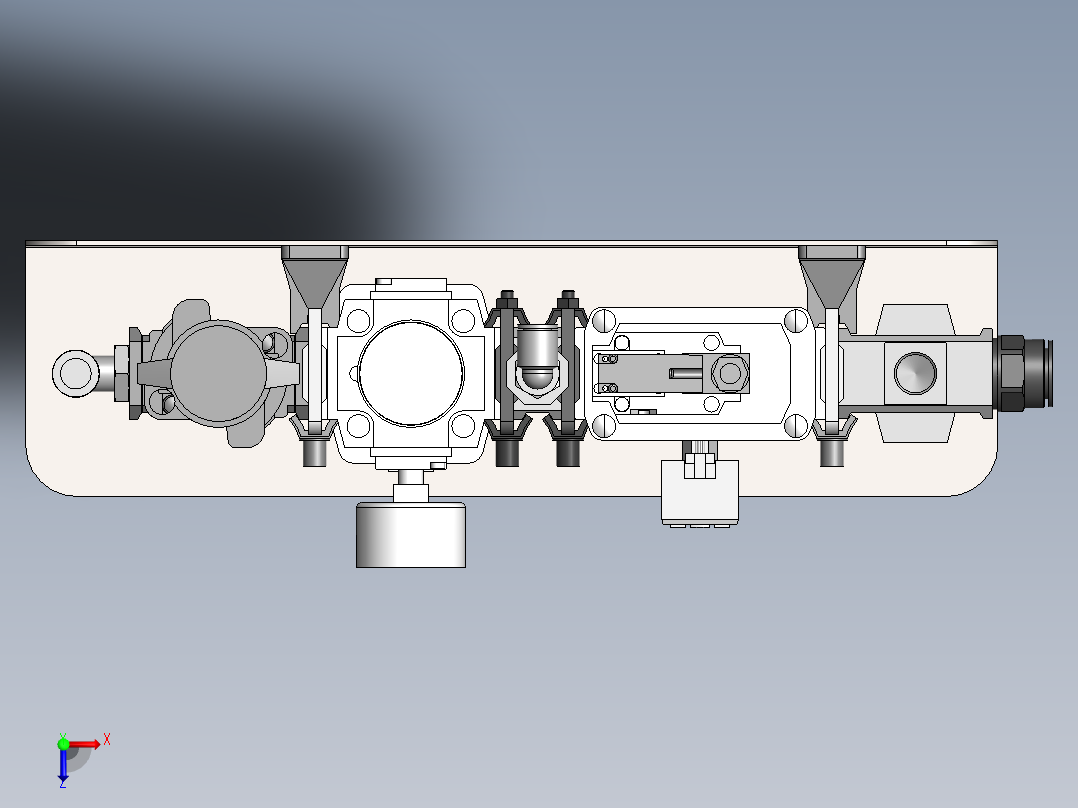 气压调节器sw18俯视图