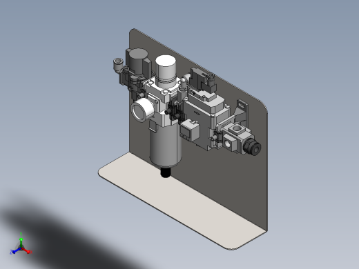 气压调节器sw18正等轴测缩略图