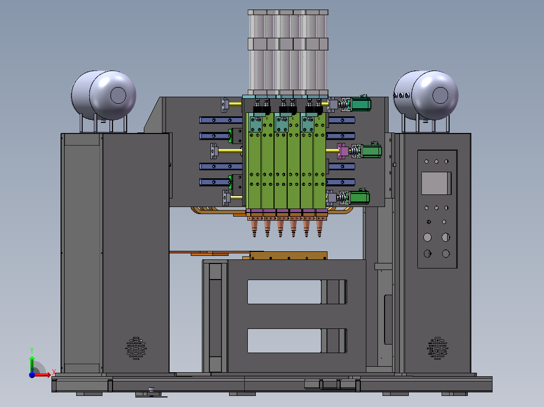 2023.02月-龙门式6点伺服可调中频逆变电阻焊机sw19前视图