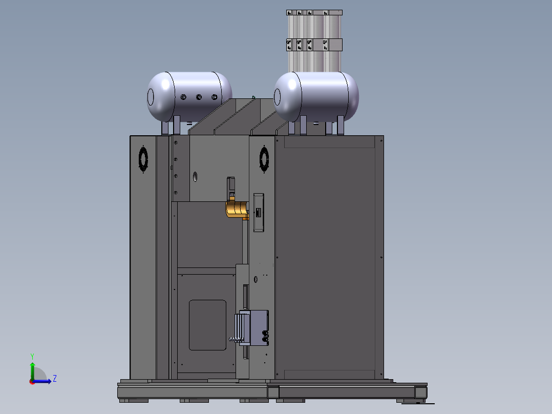 2023.02月-龙门式6点伺服可调中频逆变电阻焊机sw19左视图