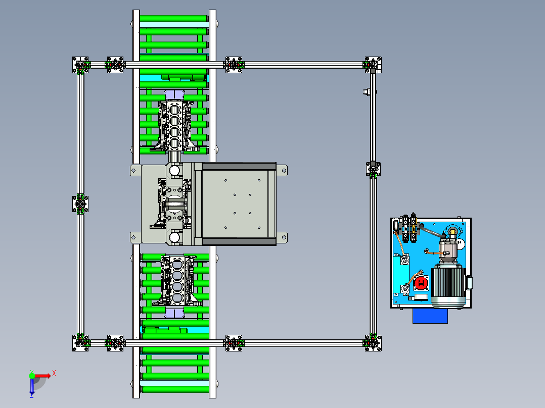 冲毛刺设备xt俯视图