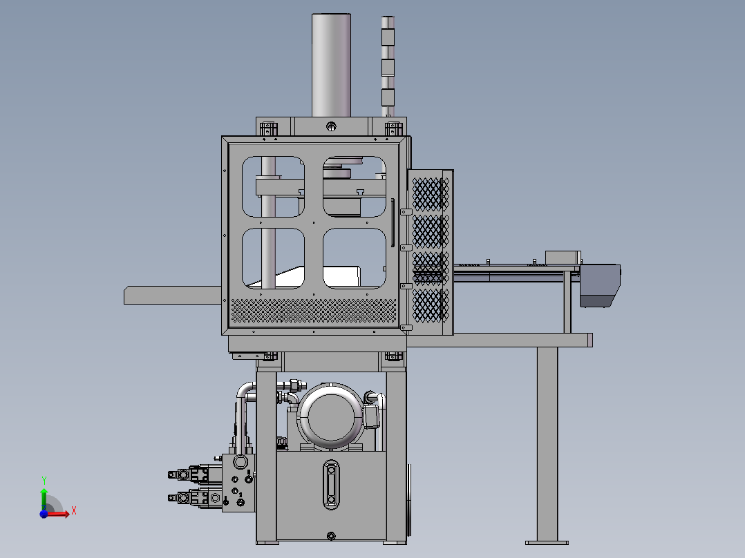 书本胶订切边设备sw18前视图