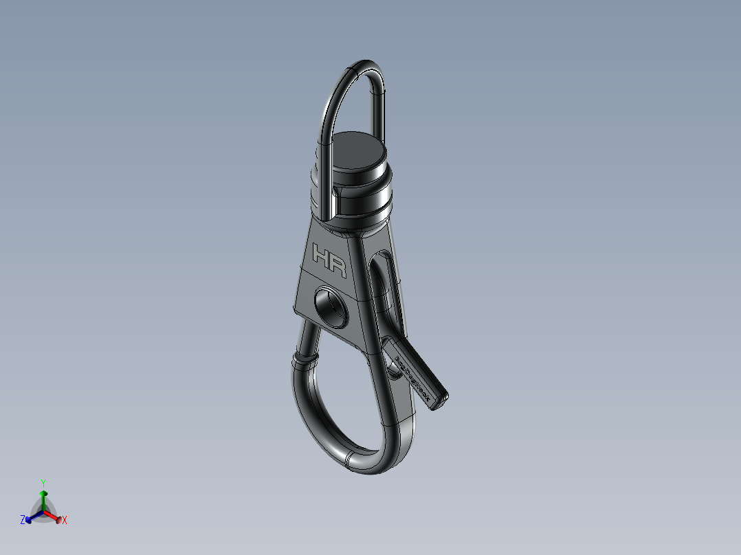 袋狗钩正等轴测图