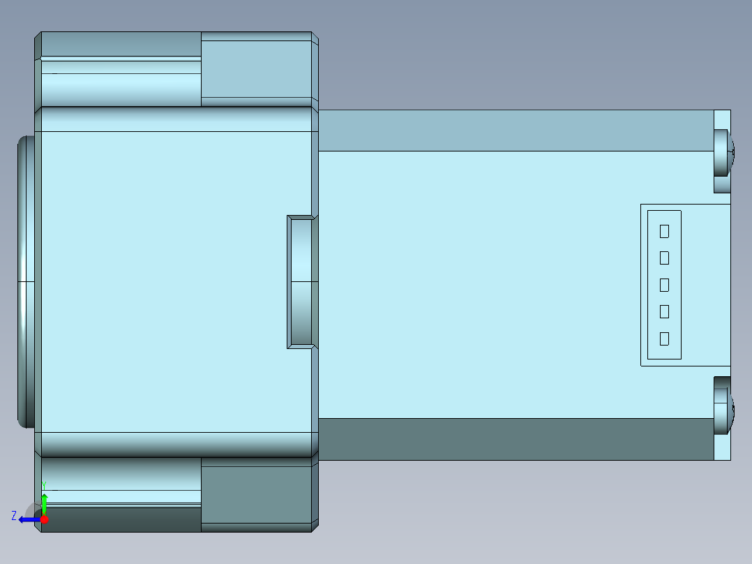中空旋转平台GSB60-05K-OS右视图