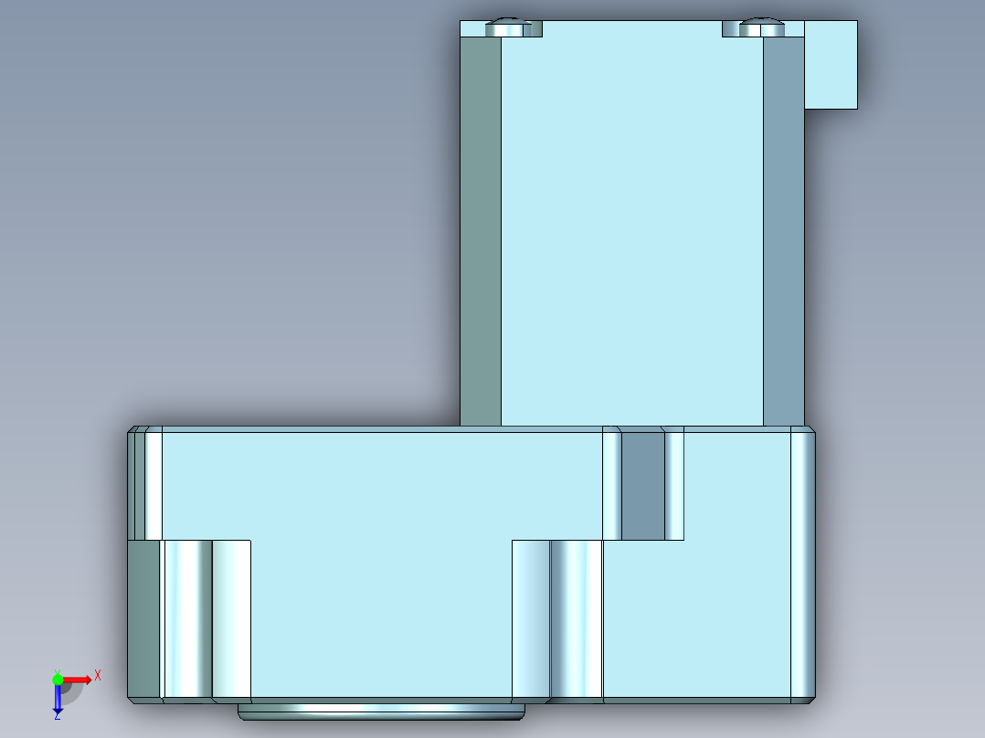 中空旋转平台GSB60-05K-OS俯视图