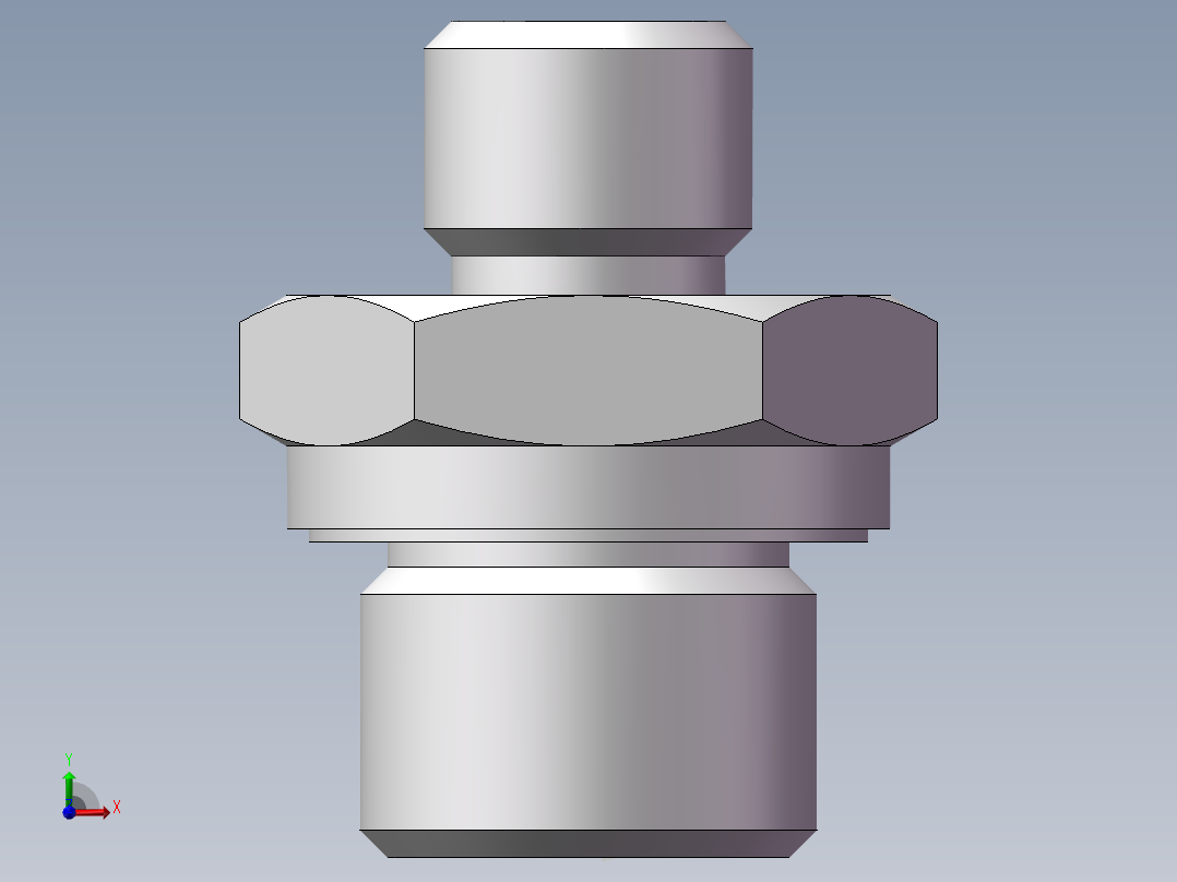 英制管螺纹ED密封、1CB-12-06WD前视图