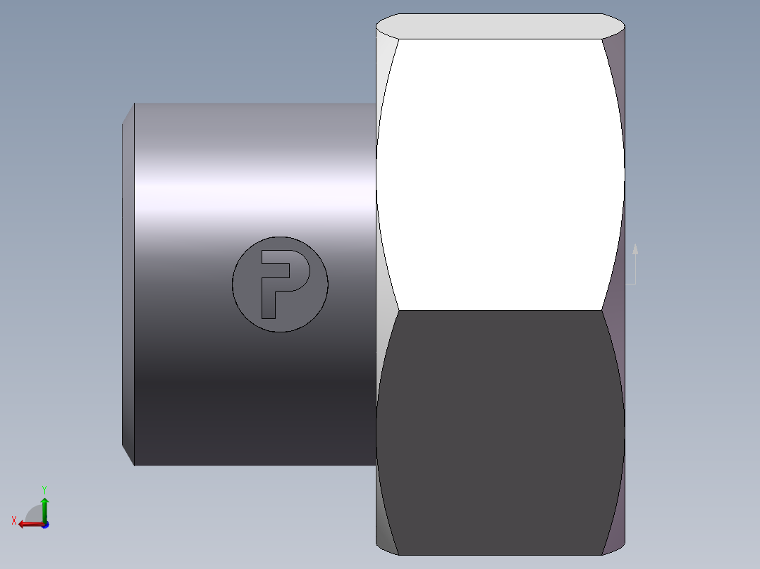 90度焊接接头、2WC-35X4非标后视图
