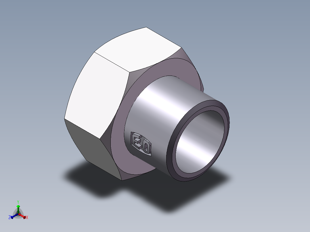 90度焊接接头、2WC-35X4非标正等轴测图