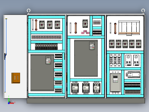 软启动PLC控制柜 63658前视缩略图