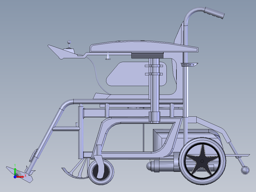 遥控轮椅前视图