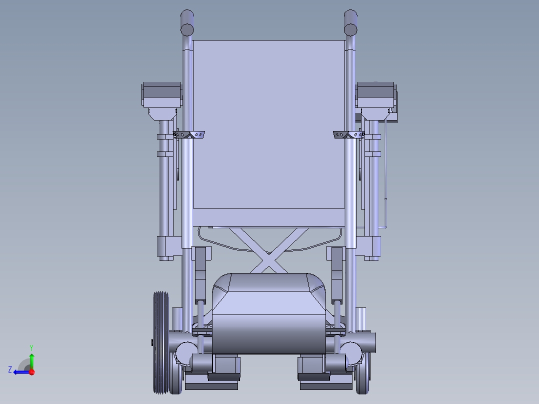 遥控轮椅右视图