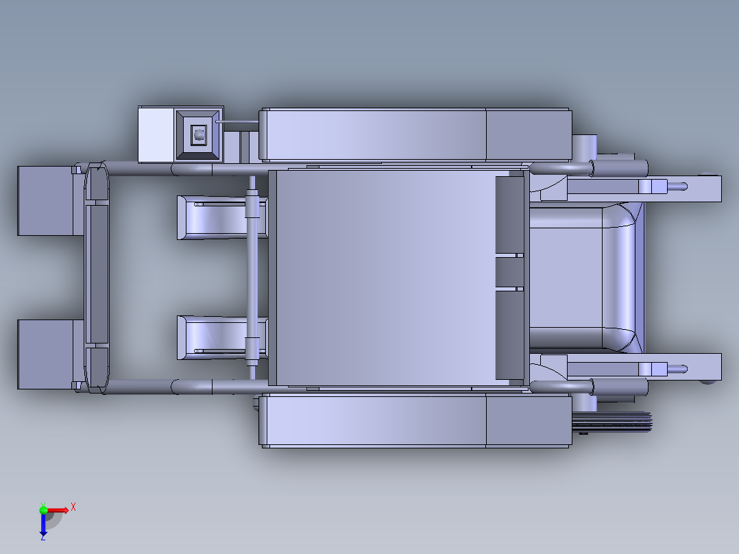 遥控轮椅俯视图