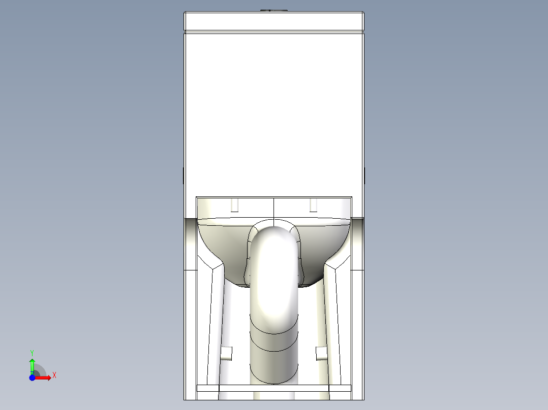 B3003334-紧凑型（深度小于25英寸）马桶前视图