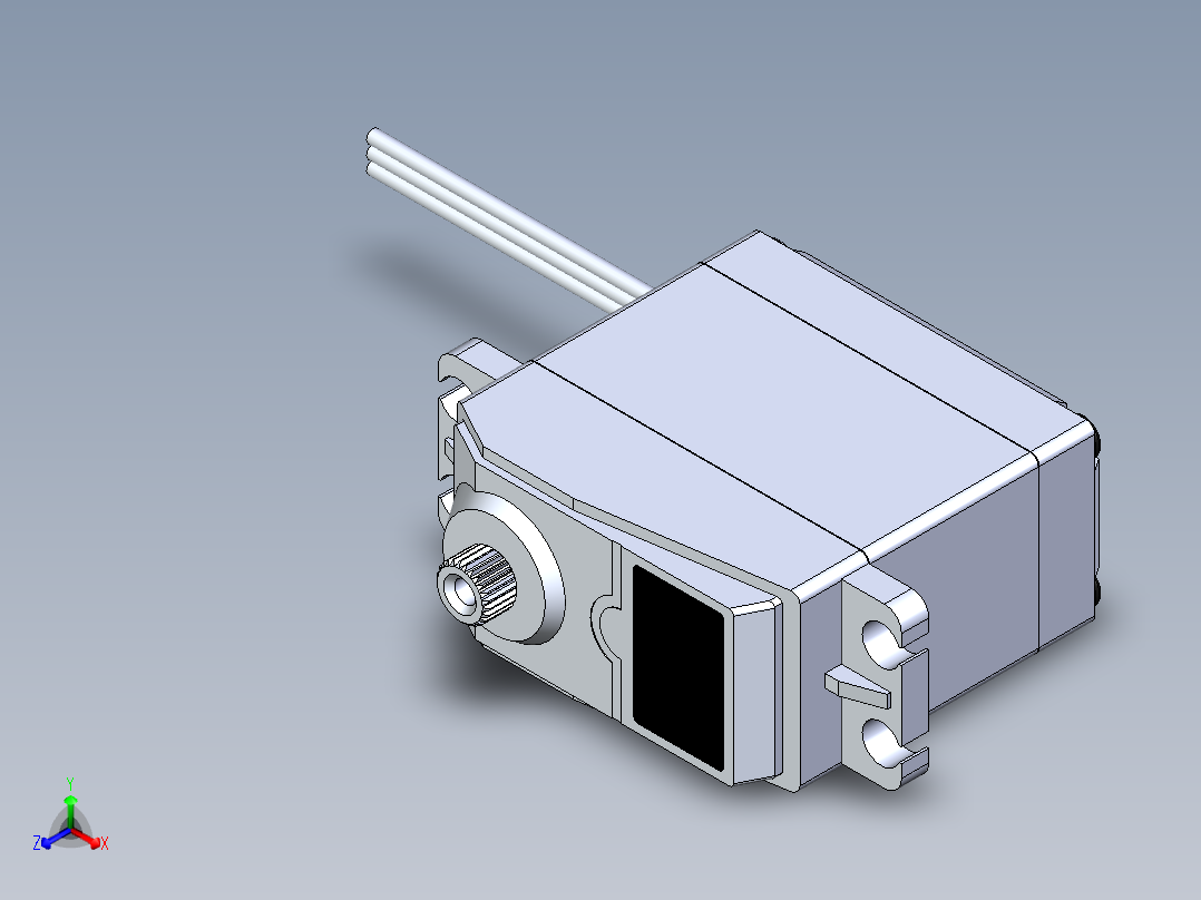 舵机(10)正等轴测图