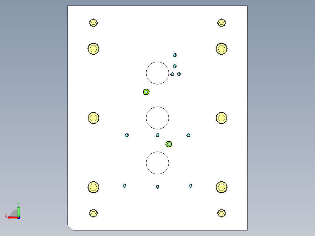 电源盒上下盖（两板模+镶件）后视图