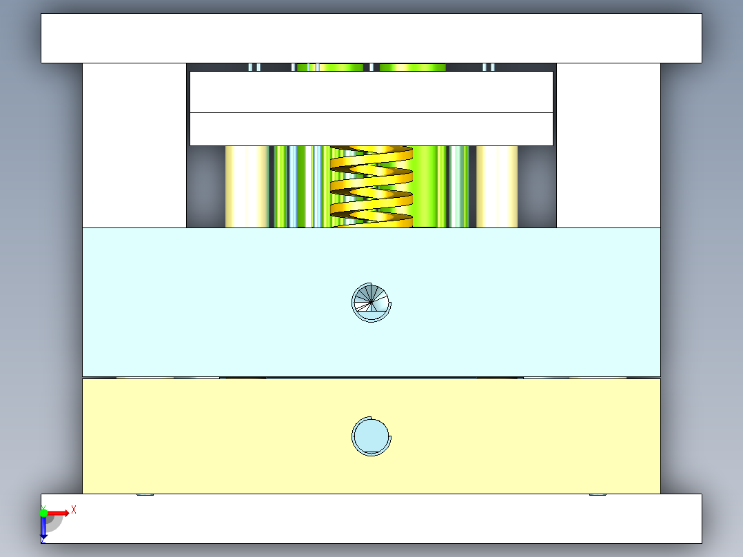 电源盒上下盖（两板模+镶件）俯视图