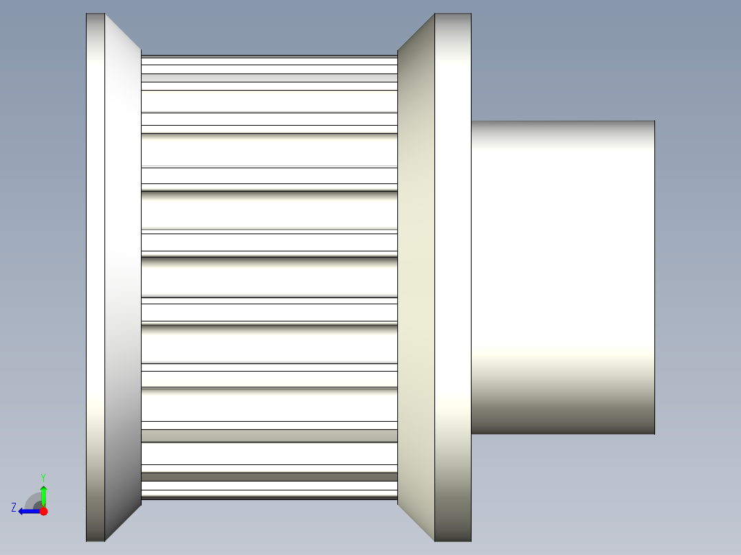 A2004909-参数化 GT2 同步带轮右视图