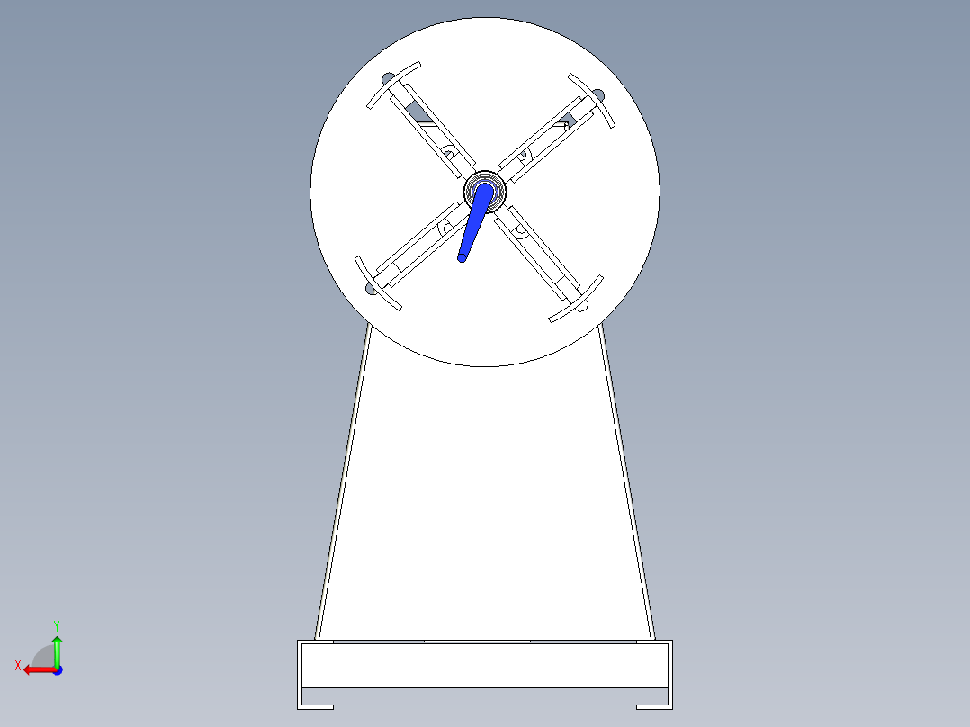 自动放料机后视图